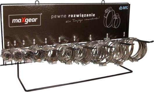 Maxgear 78-0033 - WIESZAK OPASKA ŚLIMAKOWA KPL Z OPASKAMI 10 OPASEK PO 10SZT