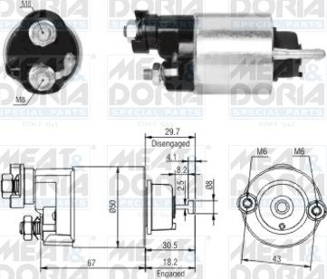Meat & Doria 46149 — Włącznik elektromagnetyczny, rozrusznik