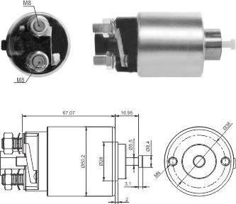 Meat & Doria 46285 — Włącznik elektromagnetyczny, rozrusznik