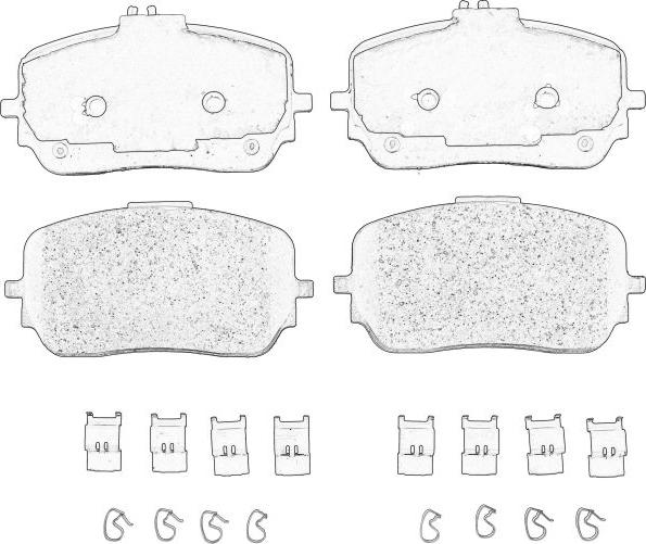 Mercedes-Benz 000 420 68 03 - Klocek hamulcowy kpl.