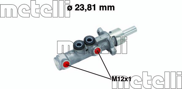 Metelli 05-0572 - POMPA HAM. RENAULT. MASTER III 03- 2.5-3.0 -MOVANO -INTERSTAR 23.81MM
