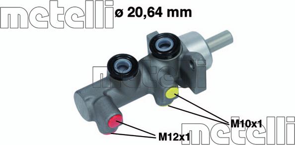 Metelli 05-0696 - POMPA HAM. DACIA LOGAN -ABS 1.4-1.6 16V-1.5DCI 04- 20.64MM
