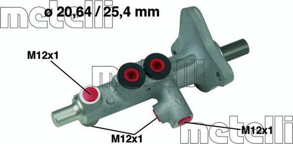 Metelli 05-0628 — Pompa hamulcowa