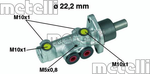 Metelli 05-0353 - POMPA HAM. FIAT DOBLO 01- BEZ ABS