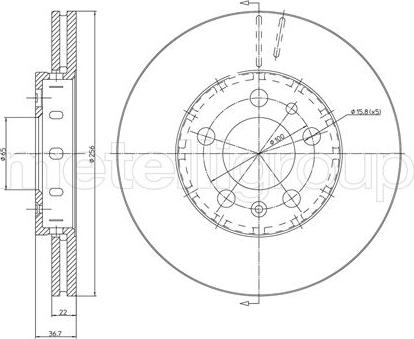 BOSCH 0 986 478 853 - TARCZA HAMULCOWA PRZÓD