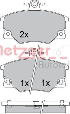 Textar 2083302 - KLOCKI HAM. FIAT P. PUNTO 93- Z ABS-146-TIPO-PANDA