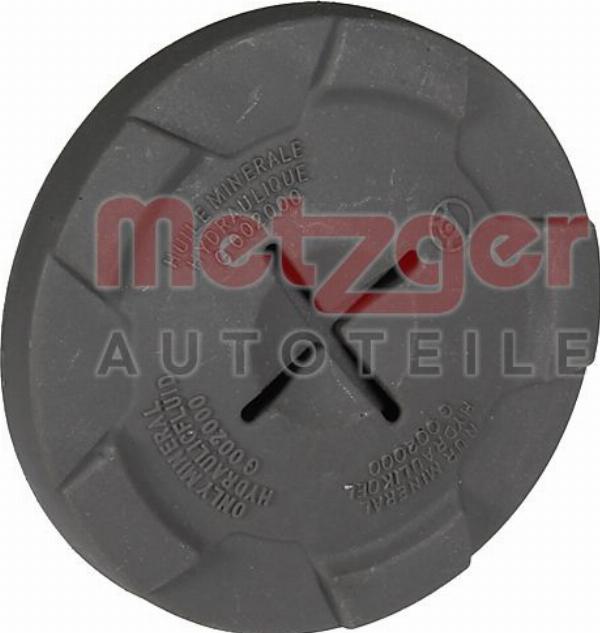 Metzger 2140459 — Pokrywka, zbiorniczek wyrównawczy układu wspom. kierownicy