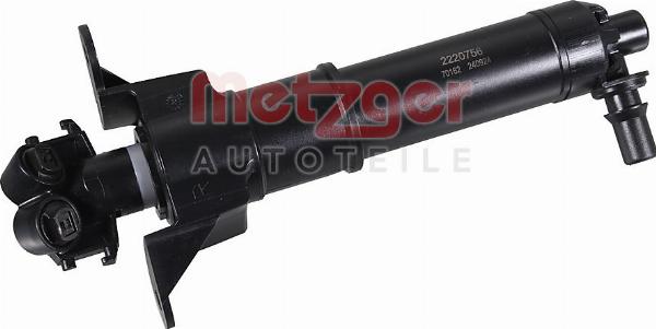 Metzger 2220756 — Dysza płynu spryskiwacza, spryskiwacz przed. reflektorów