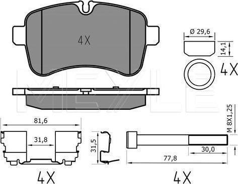 Meyle 025 292 3221/PD - KLOCKI HAM. IVECO T. DAILY 06-14