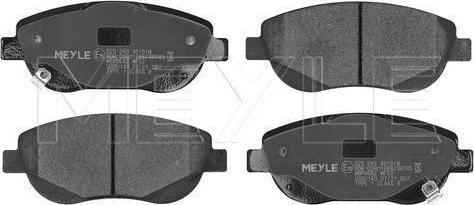Meyle 025 249 4619/W — Zestaw klocków hamulcowych, hamulce tarczowe
