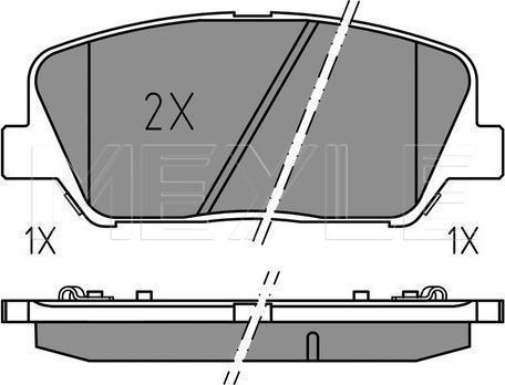Meyle 025 249 1517 - KLOCKI HAM. HYUNDAI P. I30 1.4-1.6 CRDI 11-