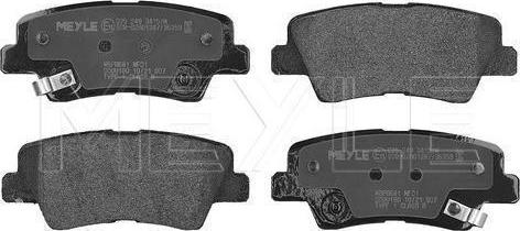 Meyle 025 249 3415/W — Zestaw klocków hamulcowych, hamulce tarczowe