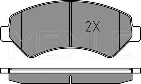 Meyle 025 244 6619-2/PD - KLOCKI HAM. FIAT P. DUCATO 06- ŁADOWNOŚĆ 2000KG