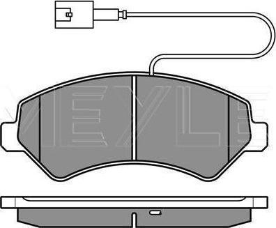 Meyle 025 244 6619/W1 - KLOCKI HAM. FIAT P. DUCATO 06- ŁADOWNOŚĆ 1600KG