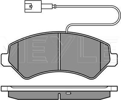 Meyle 025 244 6619/W2 - KLOCKI HAM. FIAT P. DUCATO 06- ŁADOWNOŚĆ 2000KG