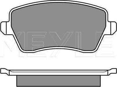 Meyle 025 244 0317/W — Zestaw klocków hamulcowych, hamulce tarczowe