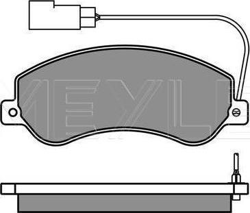 Meyle 025 244 8419/W - KLOCKI HAM. FORD P. TRANSIT 06- Z CZUJNIKIEM