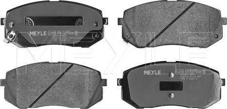 Meyle 025 245 0116/W — Zestaw klocków hamulcowych, hamulce tarczowe