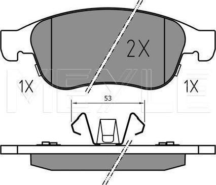 Meyle 025 245 3819 - KLOCKI HAM. JEEP P. RENEGADE 1.4-1.6-2.0 CRD 14-