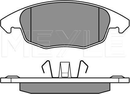 Meyle 025 245 3818/PD - KLOCKI HAM. CITROEN P. BERLINGO-C4-DS4 08-
