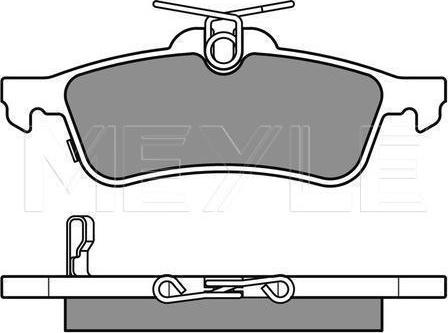 Meyle 025 245 7415/W - KLOCKI HAM. TOYOTA T. YARIS 05- Z CZUJNIKIEM