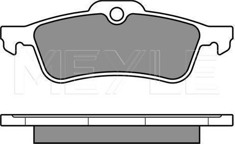 Meyle 025 245 7415/W — Zestaw klocków hamulcowych, hamulce tarczowe