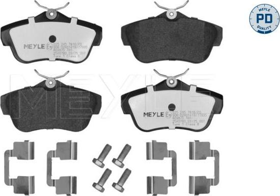 Meyle 025 245 7816/PD - KLOCKI HAM. PEUGEOT T. EXPERT 1.6-2.0 HDI 07-