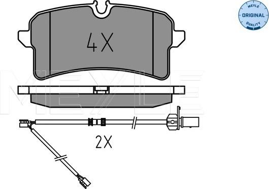 Meyle 025 246 4317 - KLOCKI HAM. AUDI T. A6-A7 1.8-4.0 11-