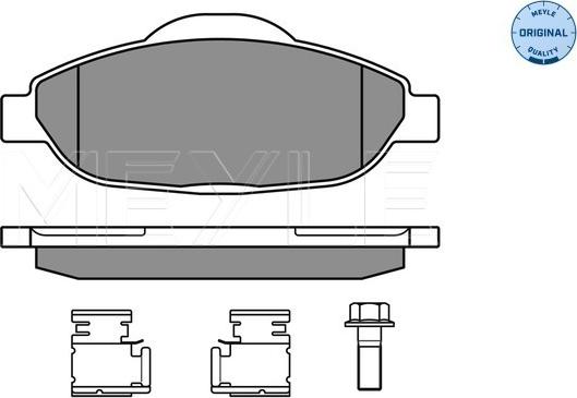 Meyle 025 246 6017 — Zestaw klocków hamulcowych, hamulce tarczowe