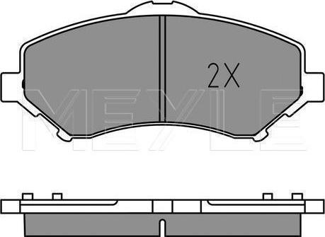 Meyle 025 246 0417 - KLOCKI HAM. JEEP P. WRANGLER 2.8 CRDI-3.6-3.8 07-