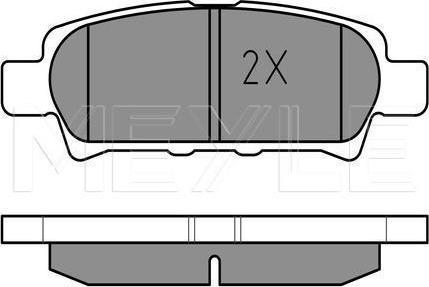 Meyle 025 240 1416/W - KLOCKI HAM. MITSUBISHI T. OUTLANDER 03--LANCER 08- Z CZUJNIKIEM