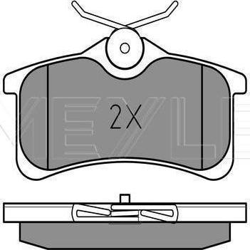 Meyle 025 240 1314/W - KLOCKI HAM. TOYOTA T. AVENSIS 97- Z CZUJNIKIEM