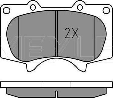 Meyle 025 240 2417/W - KLOCKI HAM. TOYOTA P. LAND CRUISER 03--PAJERO 07- Z CZUJNIKIEM