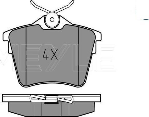 Meyle 025 241 3517 - KLOCKI HAM. PEUGEOT T. 407 04-
