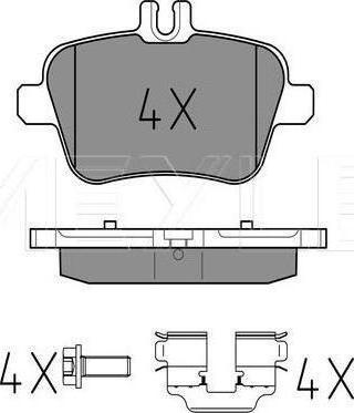 Meyle 025 248 4818 - KLOCKI HAM. DB T. W176-W246 A-KLASA-B-KLASA 11--CLA-GLA 13-
