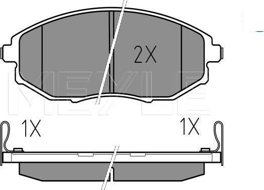 Meyle 025 248 6417/W - KLOCKI HAM. CHEVROLET P. EPICA 06- Z CZUJNIKIEM