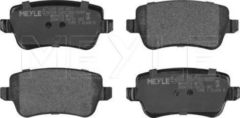 Meyle 025 243 4817 — Zestaw klocków hamulcowych, hamulce tarczowe