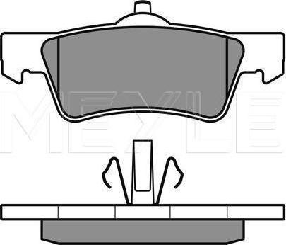 Meyle 025 243 6719/W - KLOCKI HAM. VW T. TOUAREG-T5 02- Z CZUJNIKIEM