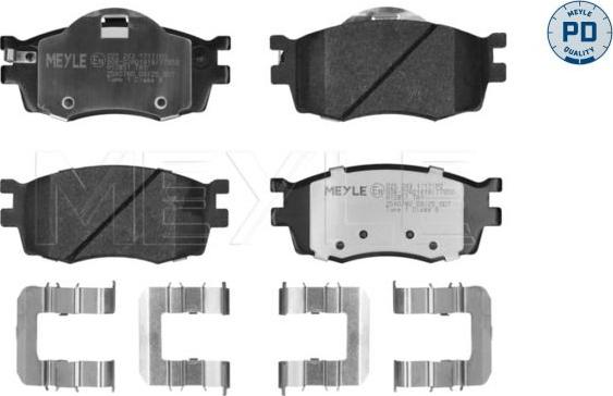 Meyle 025 243 1717/PD - KLOCKI HAM. HYUNDAI P. ACCENT-I20 1.2-1.6 05-19