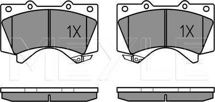 Meyle 025 243 8618/W - KLOCKI HAM. TOYOTA P. LANDCRUISER 4.5-4.7 08- Z CZUJNIKIEM