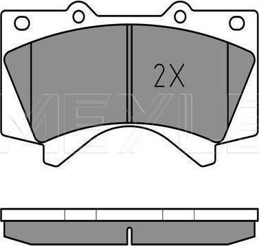 Meyle 025 243 8618/W - KLOCKI HAM. TOYOTA P. LANDCRUISER 4.5-4.7 08- Z CZUJNIKIEM