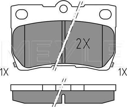Meyle 025 243 2317 - KLOCKI HAM. LEXUS T. GS-IS 05-