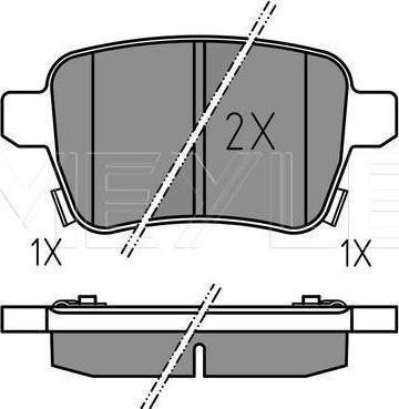 Meyle 025 259 7317 - KLOCKI HAM. OPEL T. ADAM-CORSA 1.0-1.6 12-
