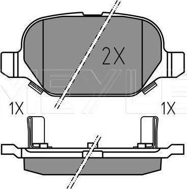 Meyle 025 254 1014 - KLOCKI HAM. FIAT T. PANDA 0.9-1.3 D 4X4 12-