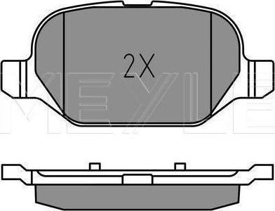 Meyle 025 254 1014 - KLOCKI HAM. FIAT T. PANDA 0.9-1.3 D 4X4 12-