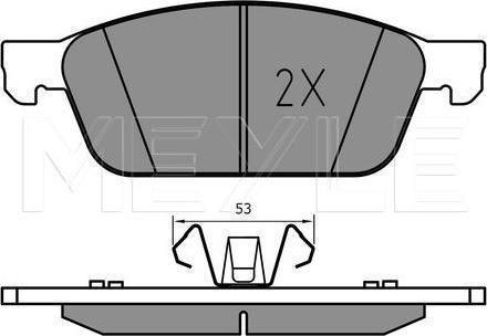 Meyle 025 255 5518/PD - KLOCKI HAM. FORD P. TOURNEO-TRANSIT 1.5-1.6 TDCI 13-