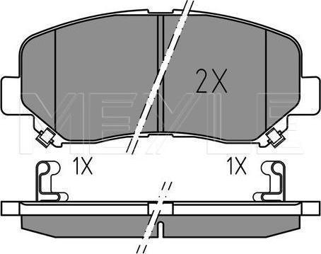 Meyle 025 255 6416 - KLOCKI HAM. MAZDA P. CX-5 2.0-2.5 11-
