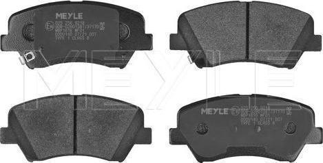 Meyle 025 256 9218 — Zestaw klocków hamulcowych, hamulce tarczowe