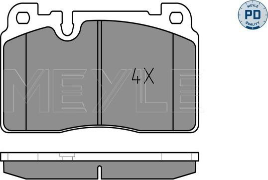 Meyle 025 256 4316/PD - KLOCKI HAM. AUDI P. Q5 2.0-3.0 TDI QUATTRO 12-