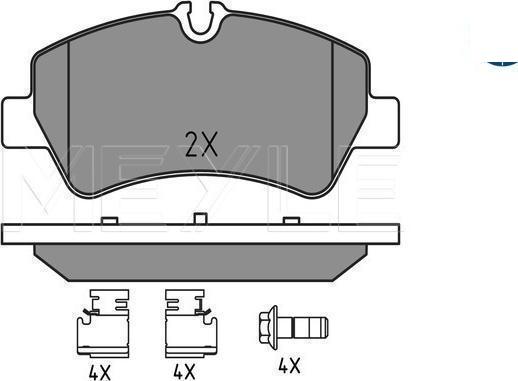 Meyle 025 256 0418/PD - KLOCKI HAM. FORD T. TRANSIT 12-